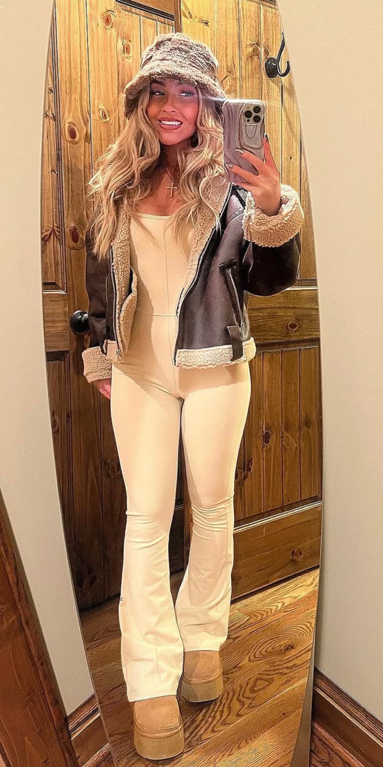 Cream Pilates One Piece